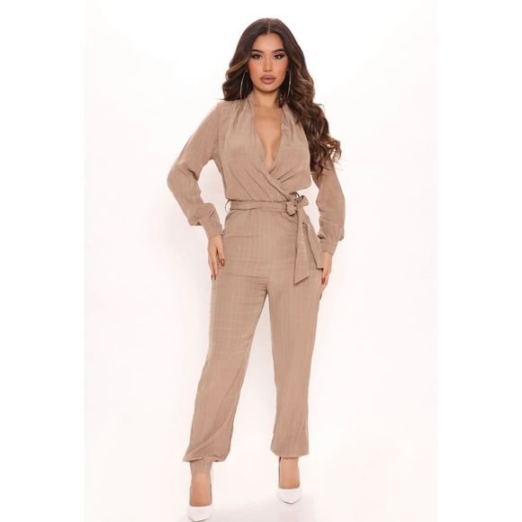 Fashion Nova Pants & Jumpsuits Jogger Jumpsuit Medium Poshmark